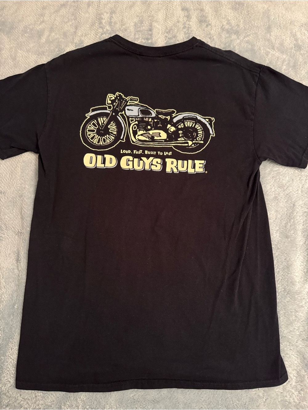 Black Motorcycle Graphic Tee